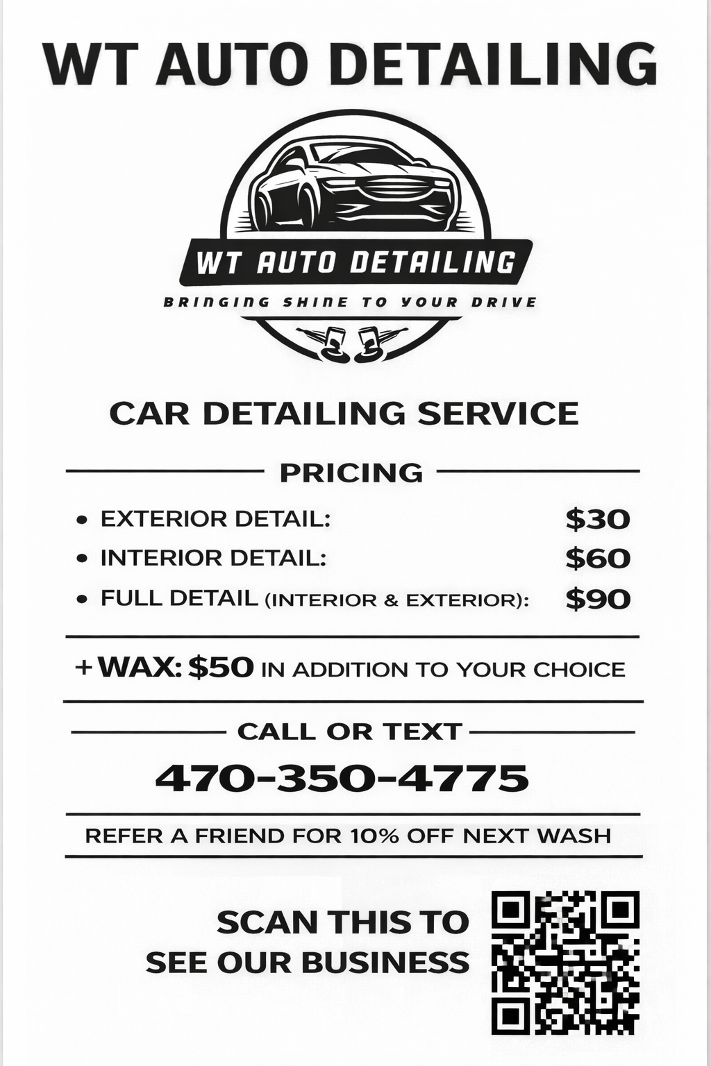 WT Auto Detailing work